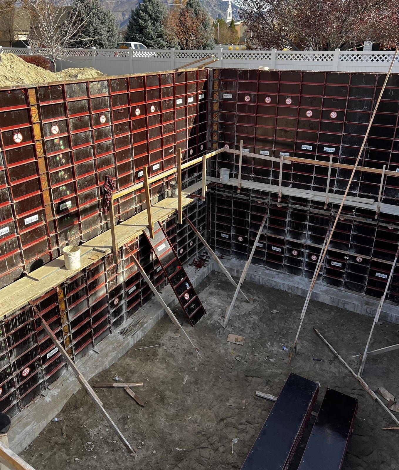 Residential foundation concrete